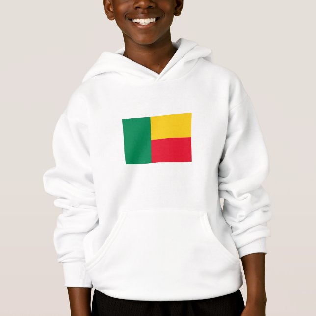 Sweat-shirt drapeau patriotique du Bénin (Devant)