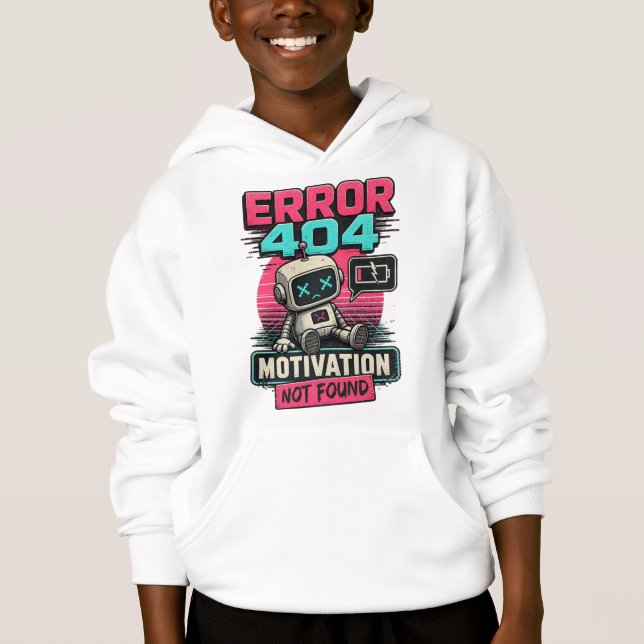 Sweat-shirt Erreur 404 : Motivation Non Trouvée (Devant)