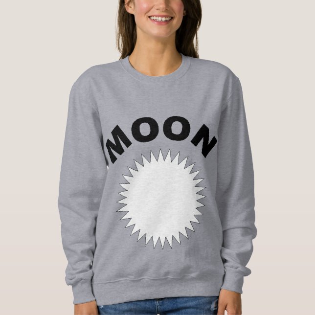 Sweat shirt gris pour femme  NEW MOON (Devant)