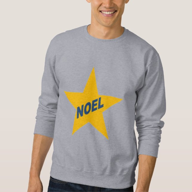 Sweat shirt grise homme  ETOILE  NOEL (Devant)