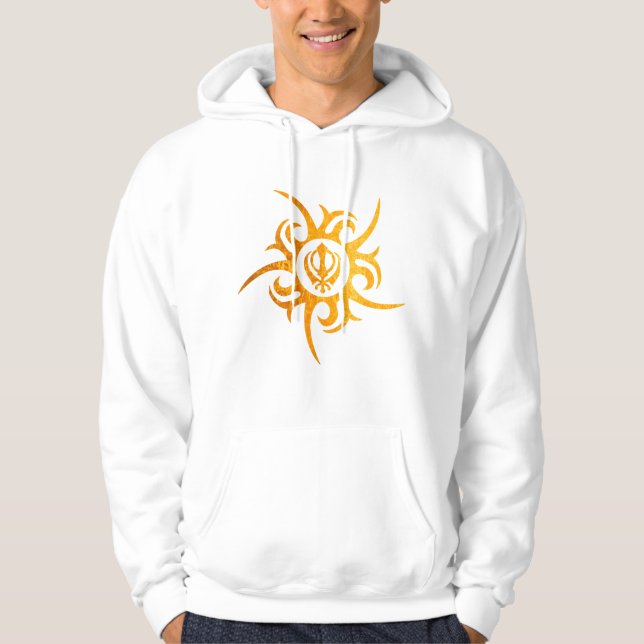 Sweat - shirts à capuche Sikh Khanda, Sweat - shir (Devant)