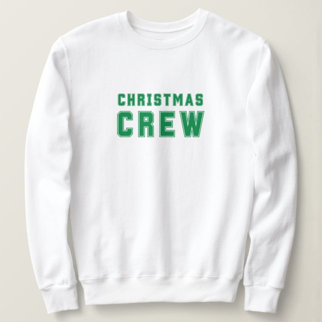 Sweat vert de l'équipage de Noël (Design devant)