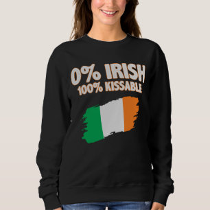 Sweatshirt 0% Irlandais 100% Kissable