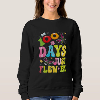 Sweatshirt 100 Days Just Flew By Butterfly 100th Day of Schoo