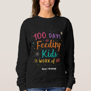 Sweatshirt 100 Days of Feeding Kids est une oeuvre d'art :