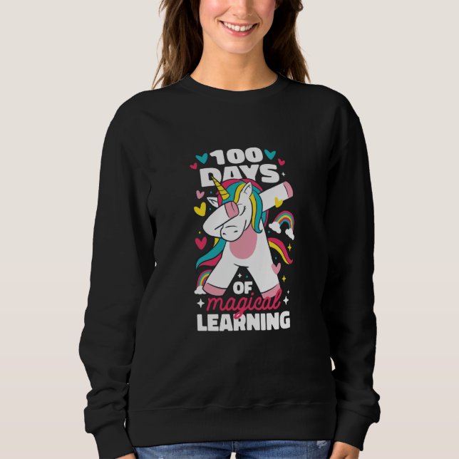 Sweatshirt 100 days of magical learning (Devant)