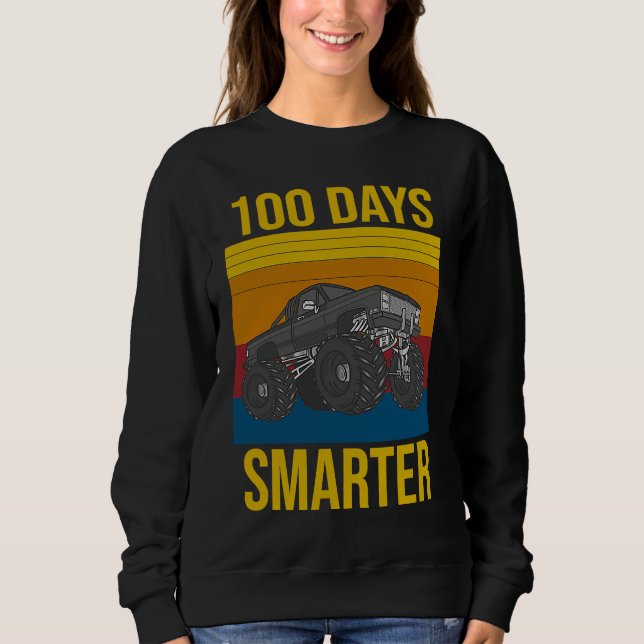 Sweatshirt 100 Days of School 100th Day 100 Days Smarter Mons (Devant)