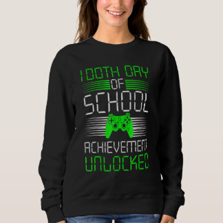 Sweatshirt 100 Days Of School Achievement Unlocked Video Game