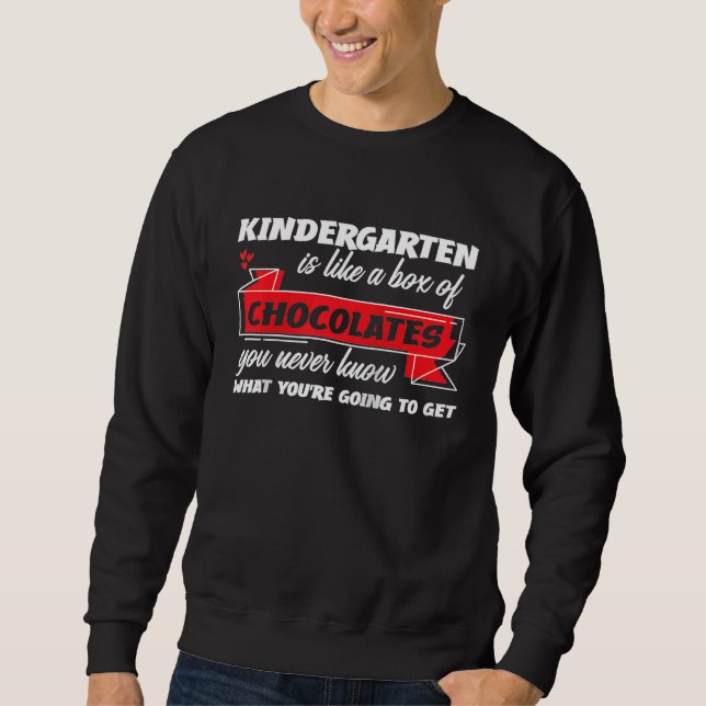 Sweatshirt 100 Days Of School Kindergarten Preeschool Teacher (Devant)