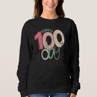 Sweatshirt 100 Days Of School Teacher Squad Students  Happy 1