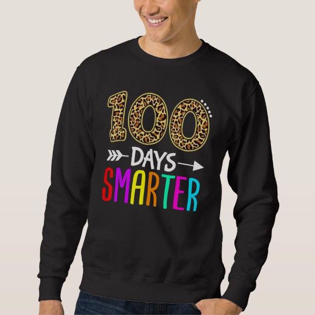 Sweatshirt 100 Days Smarter Kindergarten Child 100th Day Of S (Devant)