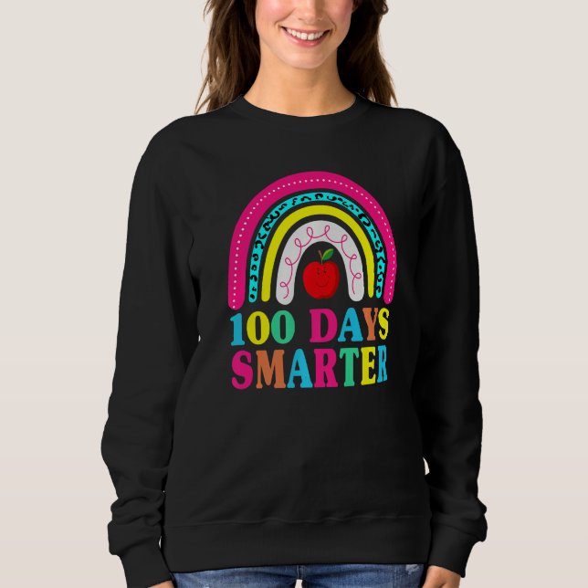 Sweatshirt 100 Days Smarter Teacher Or Student 100th dayLeopa (Devant)