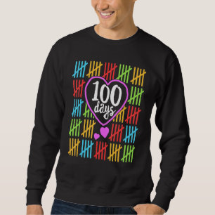 Sweatshirt 100 Jours De Chemise D'École Pour Enseignants Femm