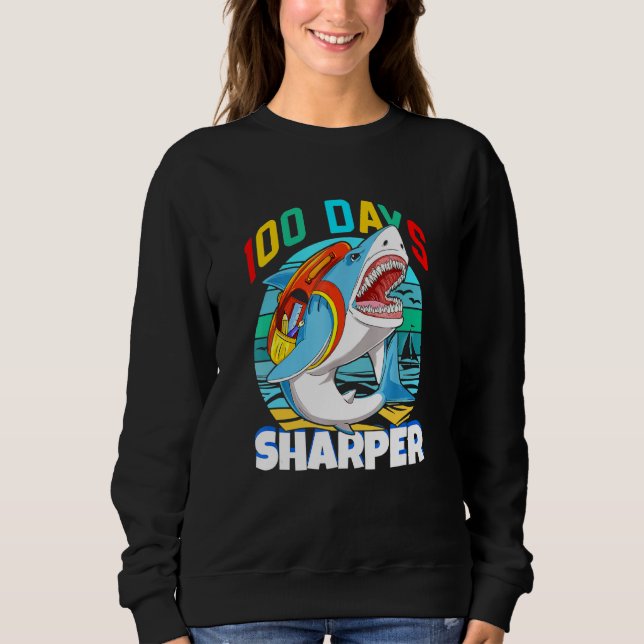 Sweatshirt 100 Jours D'École Étudiants De Requins École Virtu (Devant)