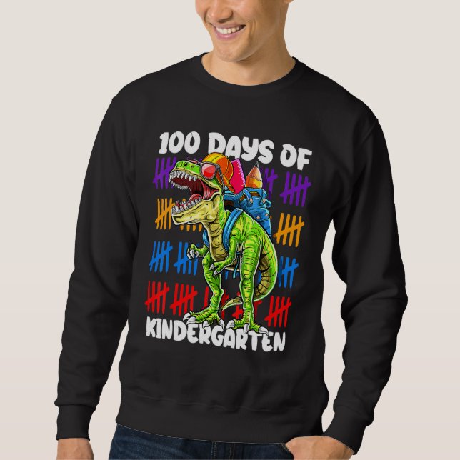 Sweatshirt 100 Jours D'école Maternelle Dinosaur Dinosaure Tr (Devant)