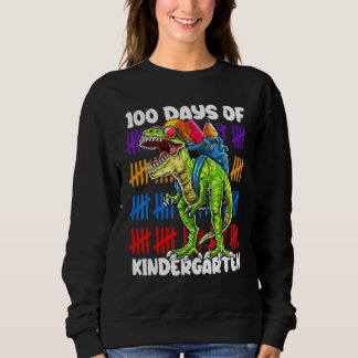 Sweatshirt 100 Jours D'école Maternelle Dinosaure Dino Trex