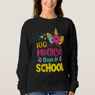 Sweatshirt 100 Magical Days of School Unicorn Teacher Studen