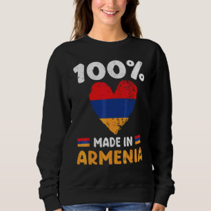 Sweatshirt 100 Pour Cent Fabriqué En Arménie Garçons Filles E