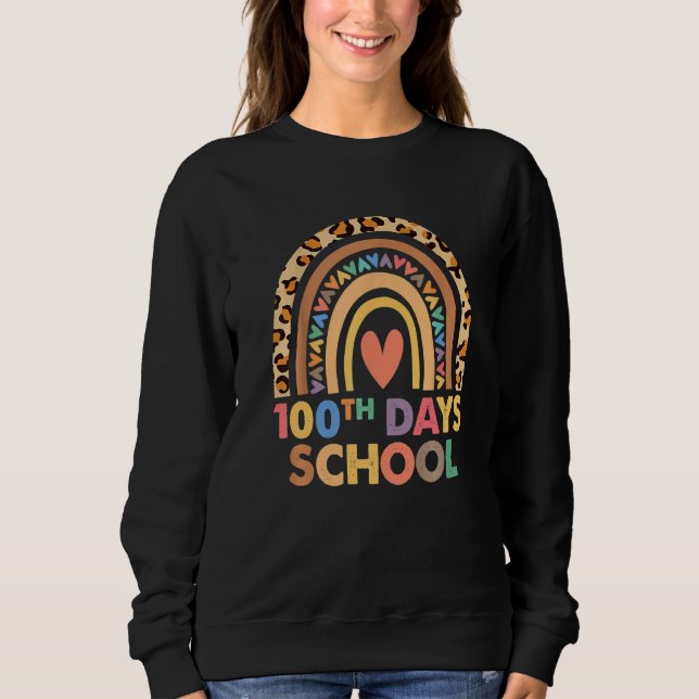 Sweatshirt 100e Jour De L'École Enseignant 100 Jours Smarter  (Devant)