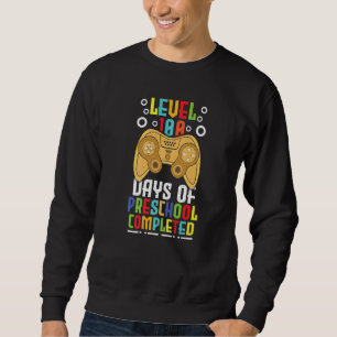 Sweatshirt 100e Jour terminé Gamer Preschool Happy 100 Jours