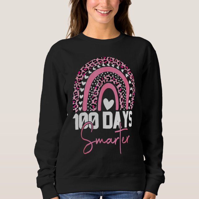 Sweatshirt 100ème Jour De L'École Enseignants Garçons Filles  (Devant)