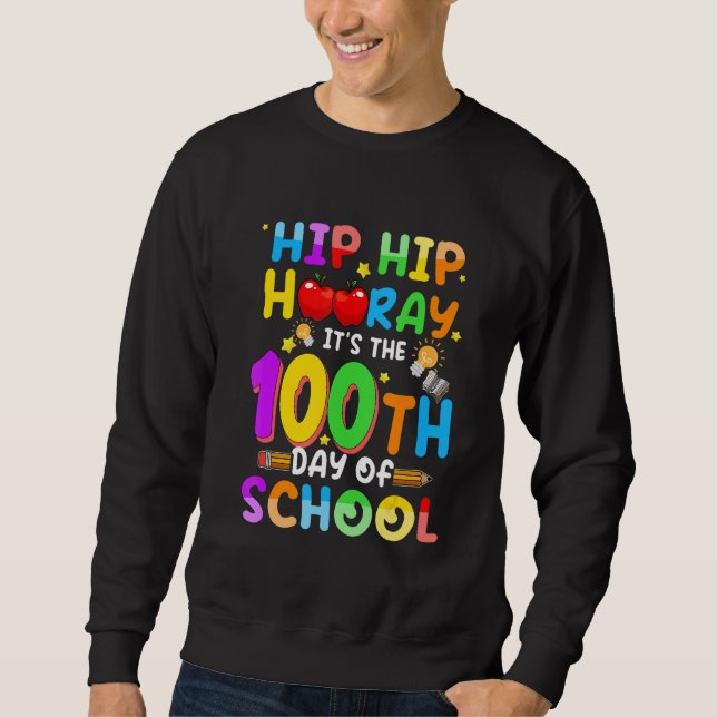 Sweatshirt 100th Day Of School  For Boys Girls 100 Days Teach (Devant)
