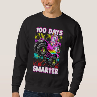 Sweatshirt 100th Day of School Shirt Unicorn Monster Truck 10