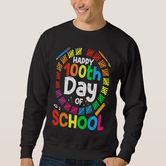 Sweatshirt 100th Day Of School Teachers Kids Child 100 Days S (Devant)