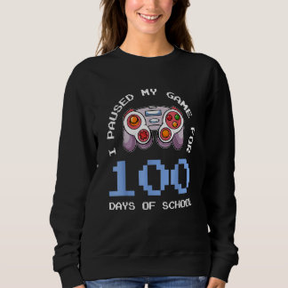 Sweatshirt 100th Day Of School Video Controller Gamer