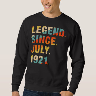 Sweatshirt 101e anniversaire 101 ans légende depuis le 19 jui
