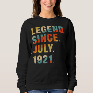 Sweatshirt 101e anniversaire 101 ans légende depuis le 19 jui
