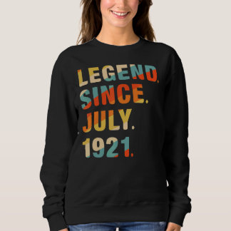 Sweatshirt 101e anniversaire 101 ans légende depuis le 19 jui