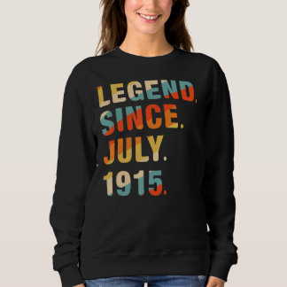 Sweatshirt 107e anniversaire 107 ans légende depuis le 19 jui