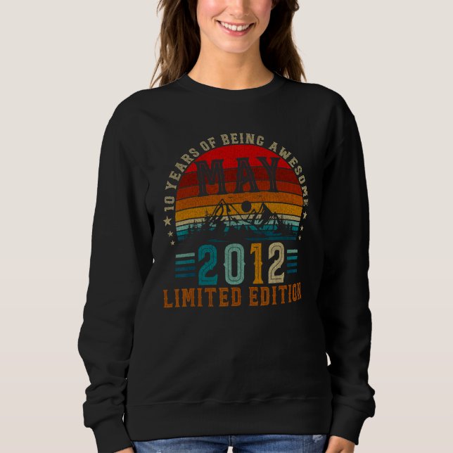 Sweatshirt 10 Ans Mai 2012 10e Anniversaire (Devant)
