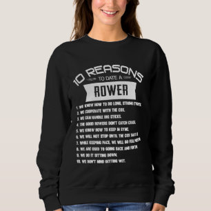 Sweatshirt 10 Raisons de ce jour une rame d'aviron eau Kay