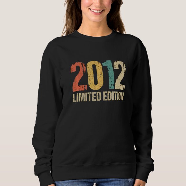 Sweatshirt 10e anniversaire garçon fille 10 ans 2012 1 (Devant)