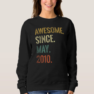Sweatshirt 12e anniversaire 12 ans stupéfiant depuis mai 2010