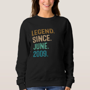 Sweatshirt 13 Ans Légende depuis Juin 2009 13ème Anniversaire