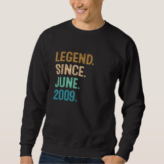 Sweatshirt 13 Ans Légende depuis Juin 2009 13ème Anniversaire