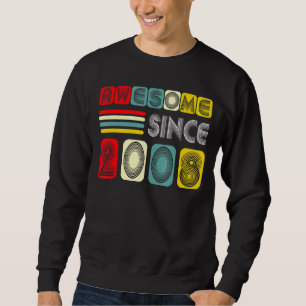 Sweatshirt 14 Ans Awesome Depuis 2008 Anniversaire Vintage