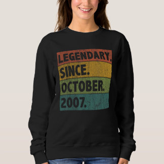Sweatshirt 15 ans de légende depuis octobre 2007 15e annivers