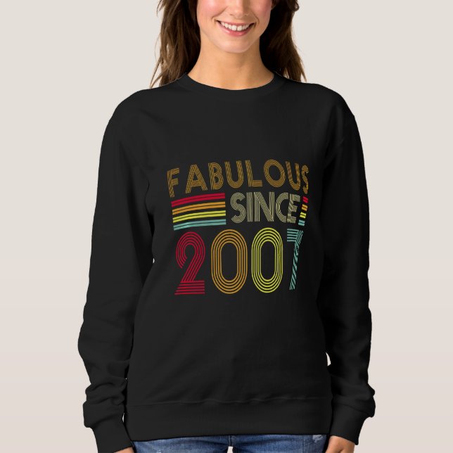 Sweatshirt 15 Ans Retro Fabuleux 2007 Editon 15e Anniversaire (Devant)