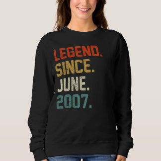 Sweatshirt 15e anniversaire 15 ans légende depuis juin 2007