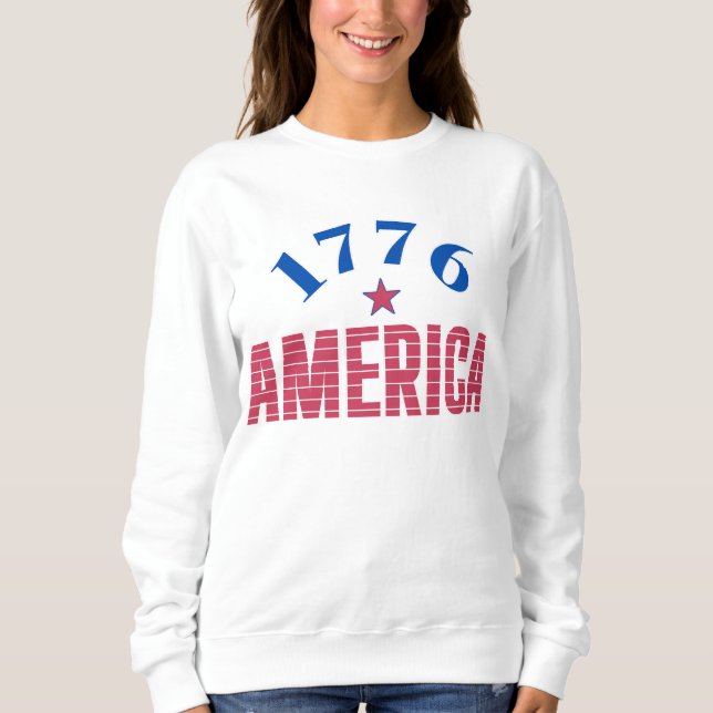 Sweatshirt 1776 AMÉRIQUE année de liberté  (Devant)