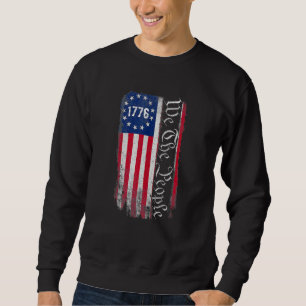 Sweatshirt 1776 Nous Le Peuple Américain Patriotique Us Drape