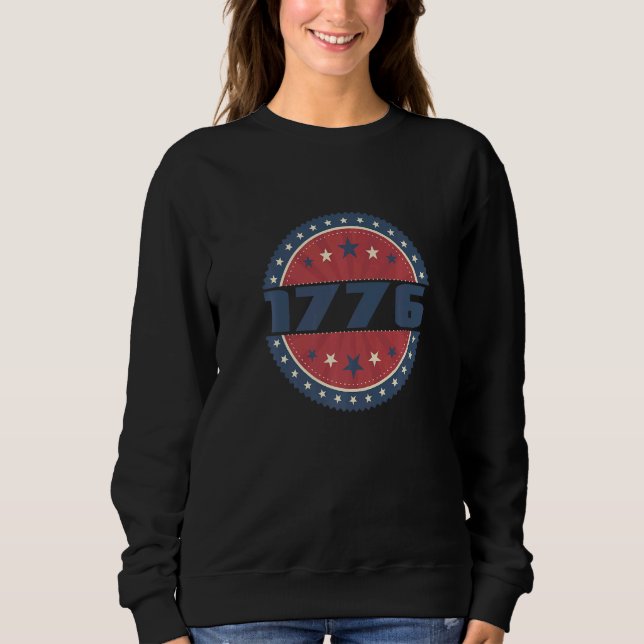 Sweatshirt 1776 Une Nation Sous Dieu Déclaration D'Indépendan (Devant)