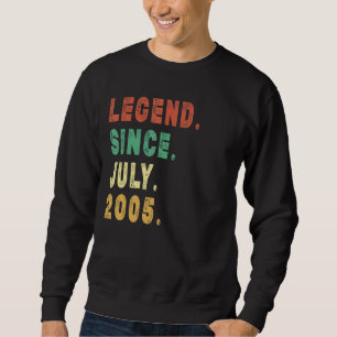 Sweatshirt 17 Ancienne légende depuis juillet 2005 17ème anni