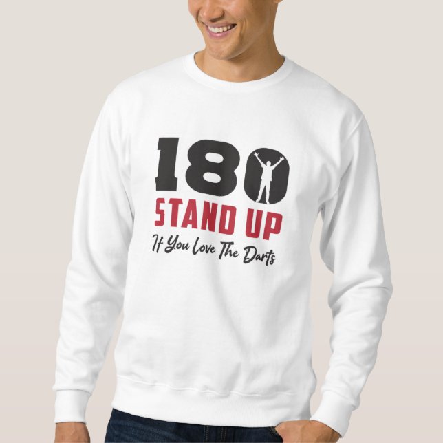 Sweatshirt 180 fléchettes Arrow Dartboard Arrow Drôle Idée ca (Devant)
