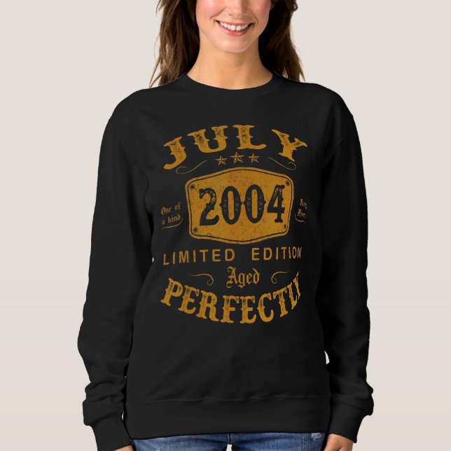 Sweatshirt 18 Ans Juillet 2004 18e Anniversaire (Devant)