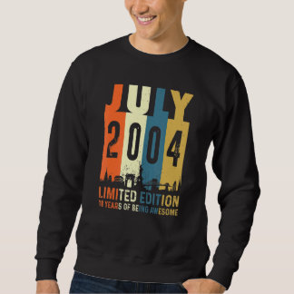 Sweatshirt 18 Fait En Juillet 2004 18ème Anniversaire